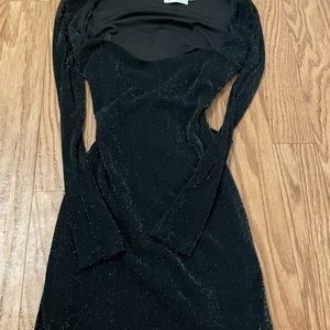 hello molly black sparkly dress